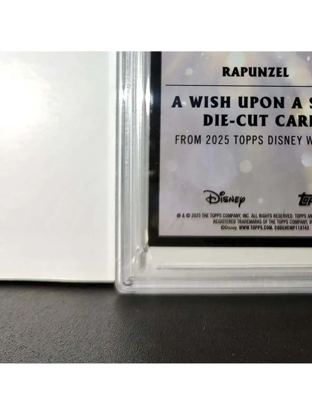 Rapunzel 2025 Topps Chrome Disney #W-16 Wish Upon A Star Die Cut Tangled PSA 9